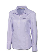 Cutter & Buck Lavender Dress Shirt With Uw-Whitewater Script