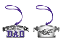 Ornament - Pewter UW-Whitewater over Dad