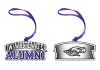 Ornament - Pewter UW-Whitewater over Alumni