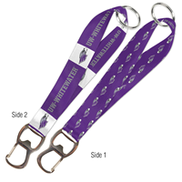 Key Strap - Bottle Opener Key Strap with UW-Whitewater and Mascot