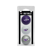 3 Pack Colored Golf Balls with Mascot