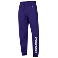 Champion Jogger Banded Sweatpants with Bold Vertical Warhawks Design