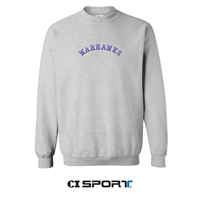 CI Sport Crewneck Sweatshirt Lavender Embroidered Warhawks