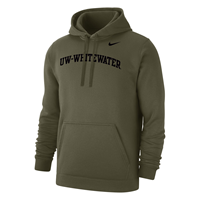 Hooded Sweatshirt Club Fleece with UW-Whitewater