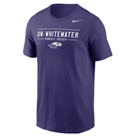 Nike Sports T-Shirt UW-Whitewater over Women's Soccer over Mascot