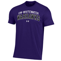 Under Armour T-Shirt UW-Whitewater arched over Outlined Warhawks