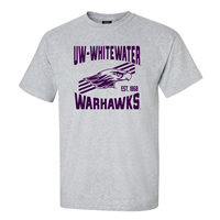 MV Sport T-Shirt UW-Whitewater Warhaks with Mascot