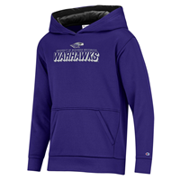 Youth Athleticwear Hooded Sweatshirt with Mascot over Full Uni Name